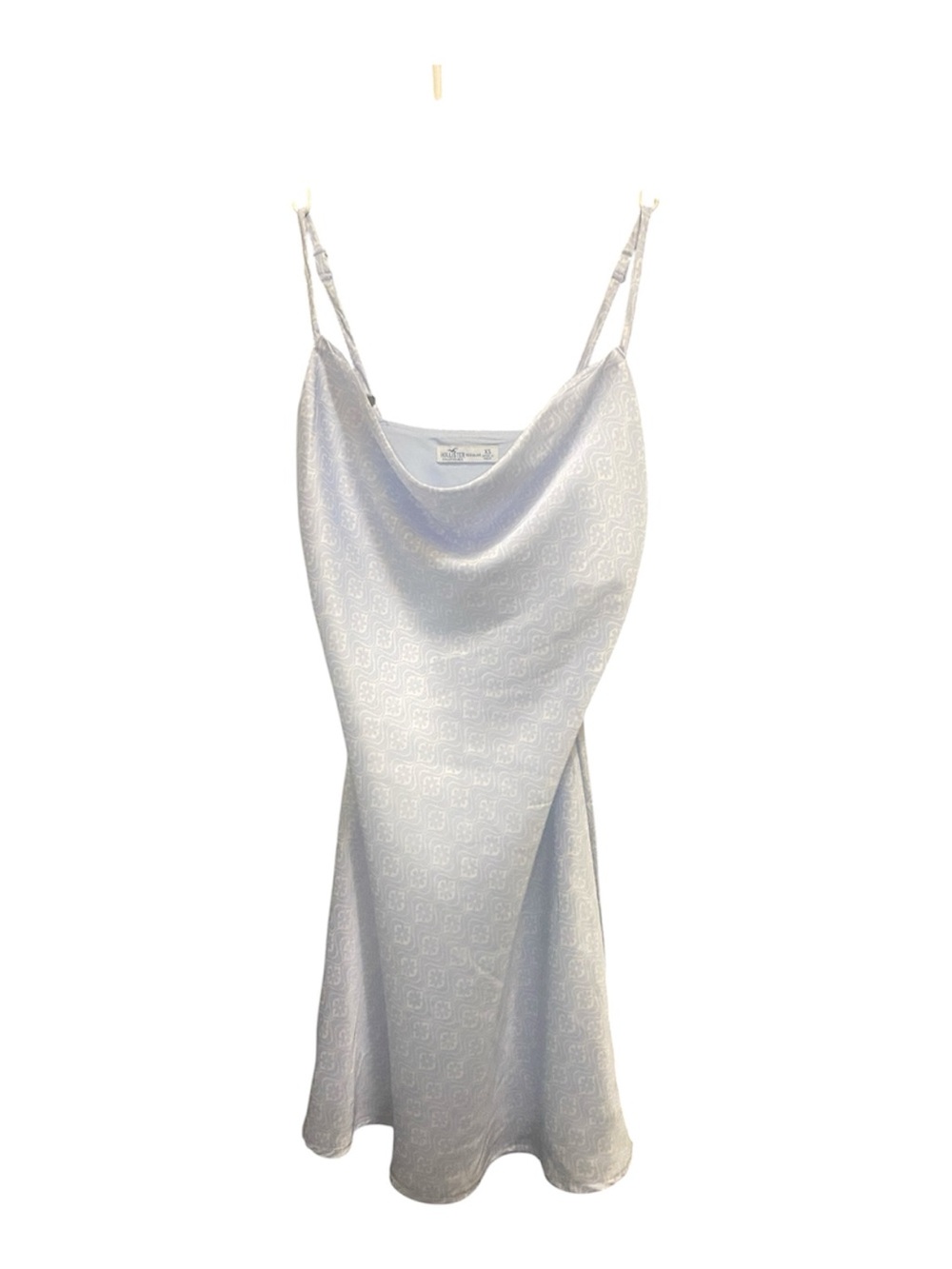 Hollister blue and white Cowl Neck Slip Dress size XS